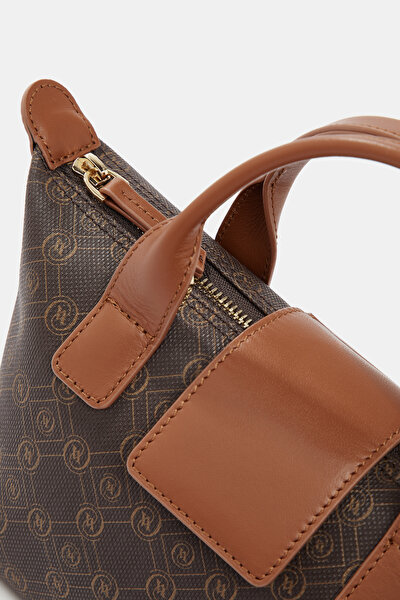 TAN MONOGRAM BAG 5