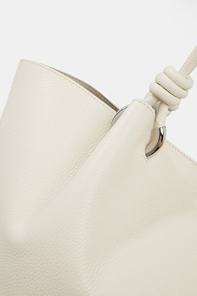 ECRU LEATHER BAG 8