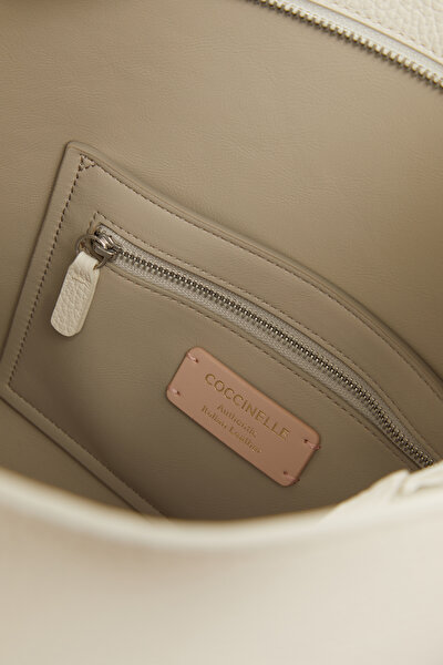 ECRU LEATHER BAG 8