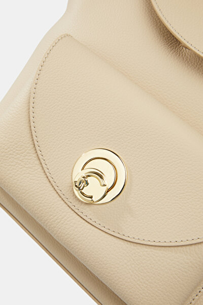BEIGE LEATHER BAG 5