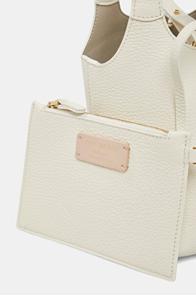 ECRU LEATHER BAG 8