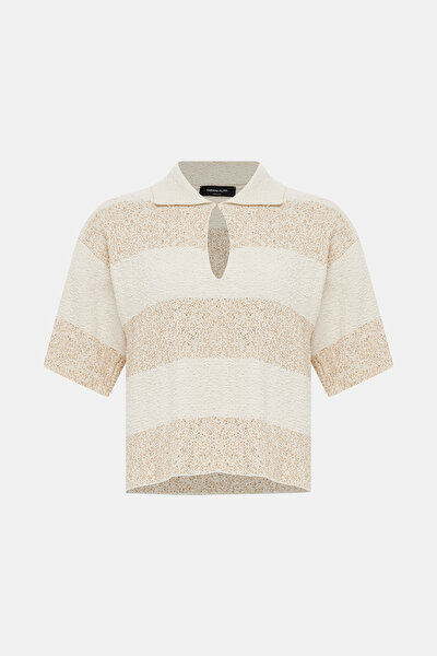 ECRU POLO NECK TRICOT 5