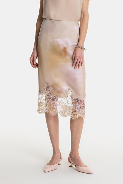 BEIGE MIDI SKIRT 3