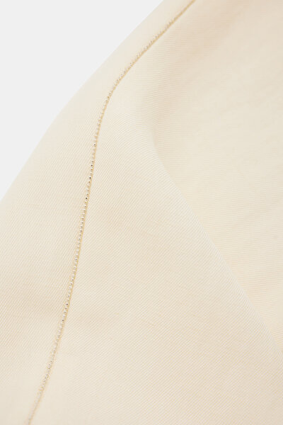 ECRU WIDE LEG TROUSERS 5