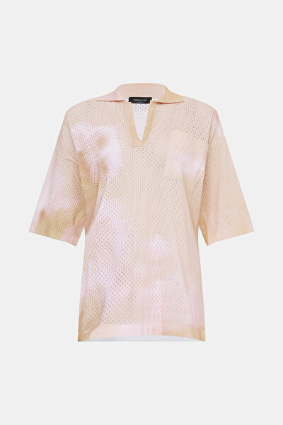 PINK POLO NECK SHORT SLEEVE BLOUSE 8