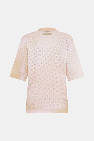 PINK POLO NECK SHORT SLEEVE BLOUSE 9