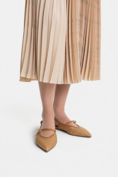 KHAKI MIDI SKIRT 4