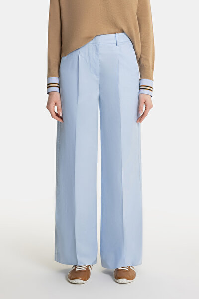 BLUE WIDE LEG TROUSERS 3
