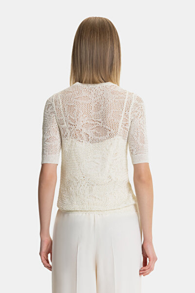 ECRU BASIC / ROUND NECKLINE TRICOT 3