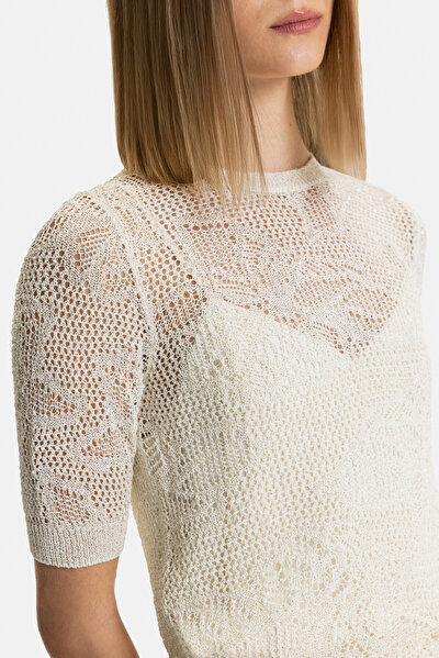 ECRU BASIC / ROUND NECKLINE TRICOT 4