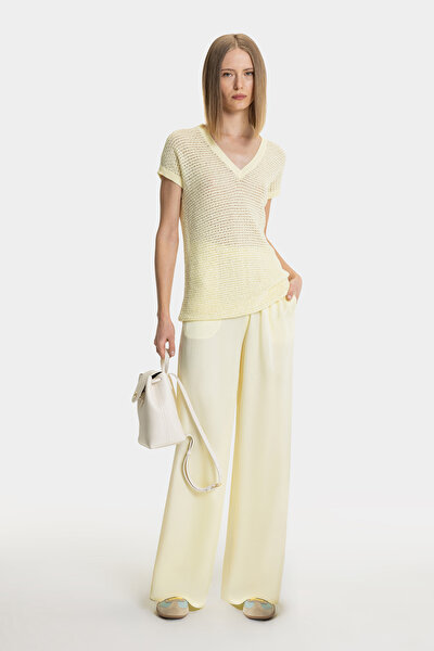 ECRU V NECK TRICOT 4