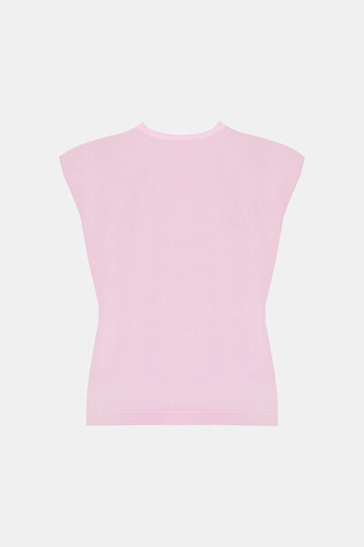 PINK V NECK TRICOT 9