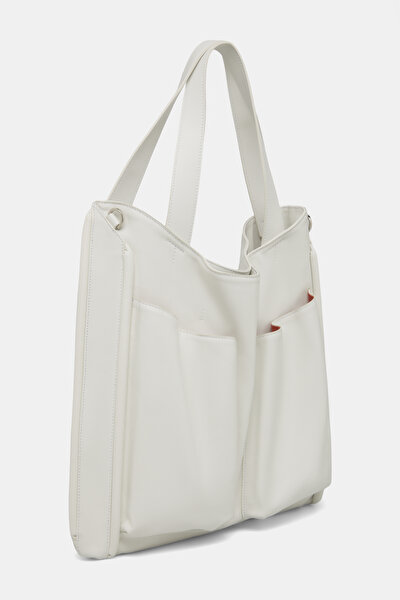 WHITE LEATHER BAG 3