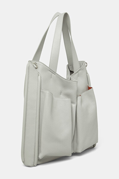 GREY LEATHER BAG 3