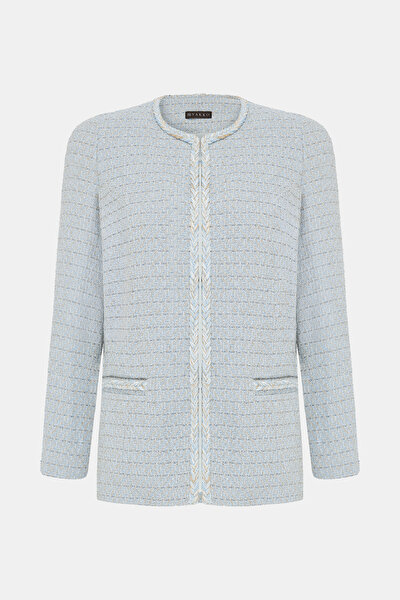 ECRU V NECK JACKET 8