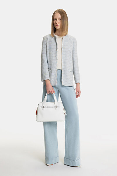 ECRU V NECK JACKET 4
