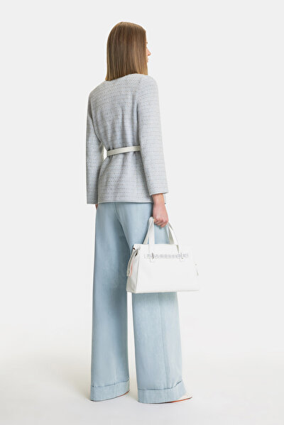ECRU V NECK JACKET 5