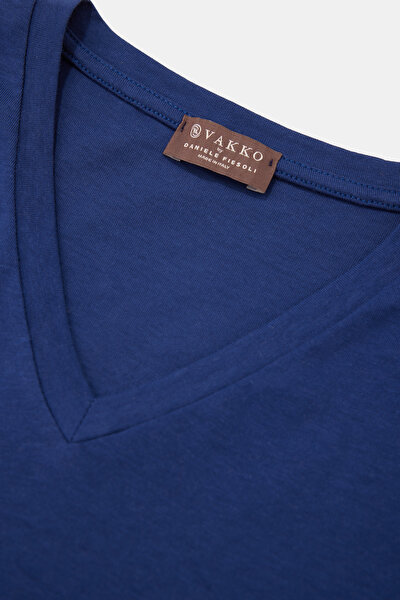V YAKALI KISA KOL T-SHIRT 3