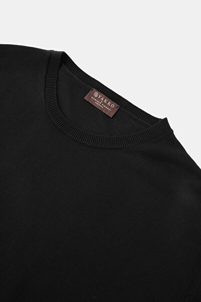 BİSİKLET YAKALI KISA KOL KOTON KREP TRİKO T.SHIRT 3