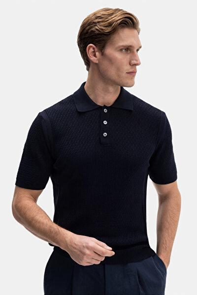 POLO YAKA KISA KOL JAKARLI TRİKO TSHIRT 5