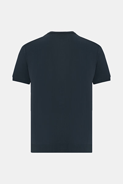 BİSİKLET YAKALI KISA KOL KOTON KREP TRİKO TSHIRT 5