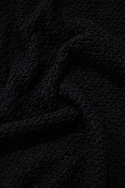 BLACK POLO NECK SHORT SLEEVE TSHIRT 10