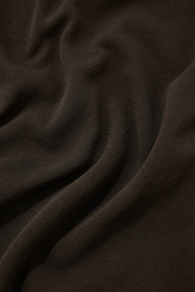 BROWN POLO NECK LONG SLEEVE TSHIRT 8