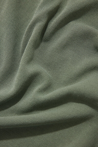 GREEN POLO NECK SHORT SLEEVE TSHIRT 4