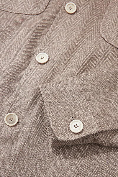 ÖNÜ 4 DÜĞMELİ MANŞETLİ GÖMLEK CEKET 10