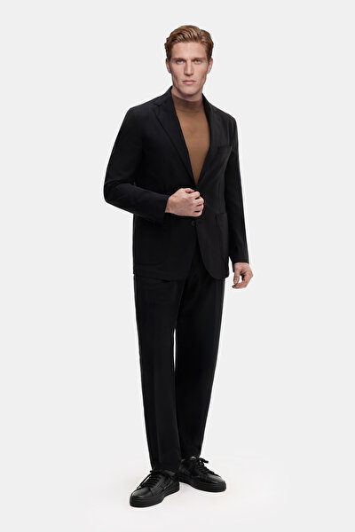 BLACK WOOL POLYAMIDE SUIT 3