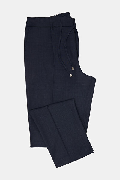 NAVY BLUE WOOL/SILK SUIT 14