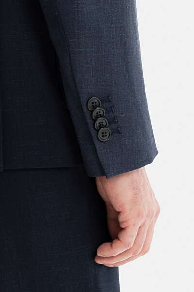 NAVY BLUE WOOL/SILK SUIT 5