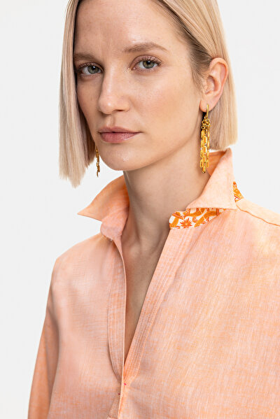 ORANGE LONG SLEEVE BLOUSE 3