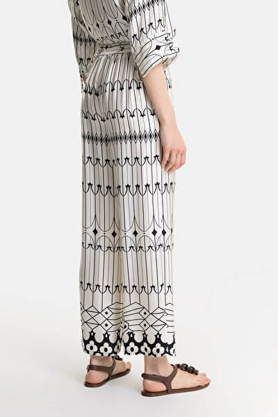 WHITE WIDE LEG TROUSERS 3