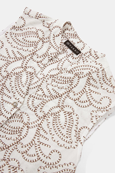 BROWN SLEEVELESS SHIRT 10