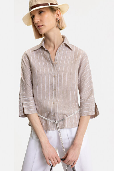 WHITE 3/4 SLEEVES SHIRT 14
