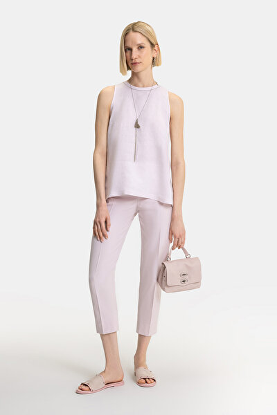 POWDER BASIC / ROUND NECKLINE SLEEVELESS BLOUSE 5