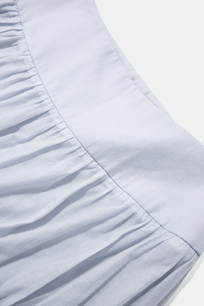 LIGHT BLUE MIDI SKIRT 8