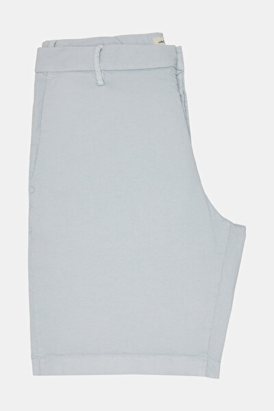 BLUE COTTON ELASTANE BERMUDA 5