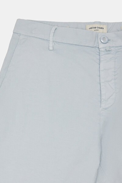 BLUE COTTON ELASTANE BERMUDA 8