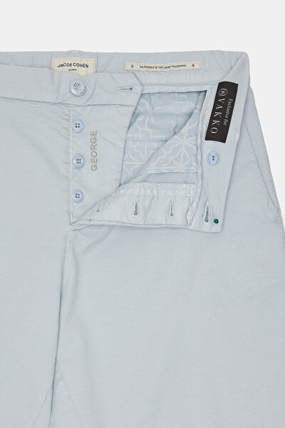 BLUE COTTON ELASTANE BERMUDA 9