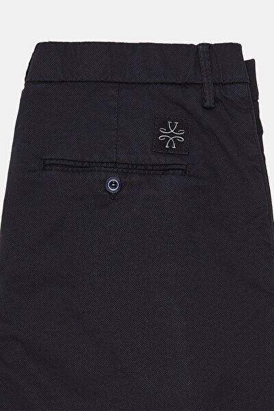 NAVY BLUE COTTON ELASTANE BERMUDA 8
