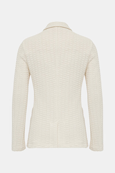 ECRU SURPLICE NECKLINE (CROSS-OVER NECKLINE) JACKET 9