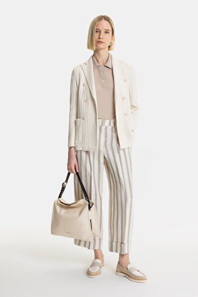 ECRU SURPLICE NECKLINE (CROSS-OVER NECKLINE) JACKET 4