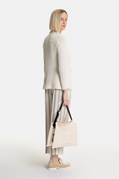 ECRU SURPLICE NECKLINE (CROSS-OVER NECKLINE) JACKET 5