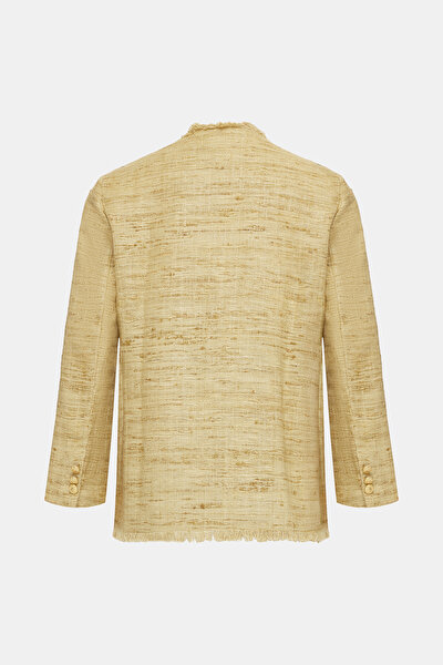 BEIGE BASIC / ROUND NECKLINE JACKET 8