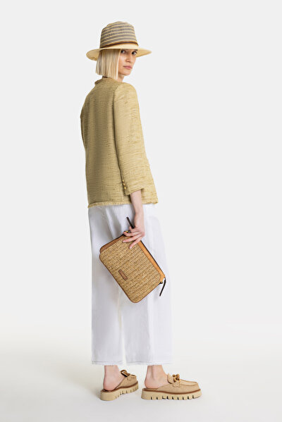 BEIGE BASIC / ROUND NECKLINE JACKET 5