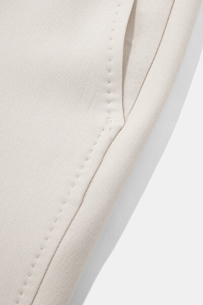 BEIGE WIDE LEG TROUSERS 8