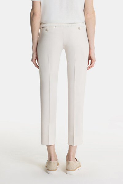 BEIGE WIDE LEG TROUSERS 3