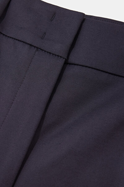 NAVY BLUE WIDE LEG TROUSERS 3
